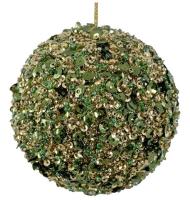 Шар на ёлку в пайетках 8см 70068