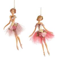 Игрушка на ёлку Цветочная балерина 16см TR26007