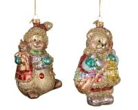 Игрушка на ёлку Медведь 12см 129679