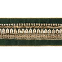 L34229 Лента декоративная 10см 5м зелёная