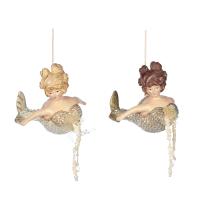 B89111 Игрушка на ёлку Мадам Русалка 16см