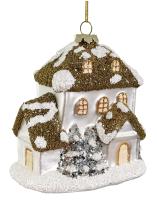 Игрушка на ёлку Домик 10см 65931