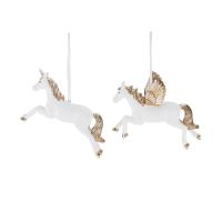 Игрушка на ёлку Пегас/ Единорог 15см D42009