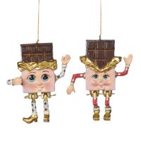 B89154 Игрушка на ёлку Счастливый шоколад 12см