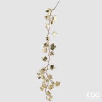 681037.090 Ветка Плющя 107см метализированная