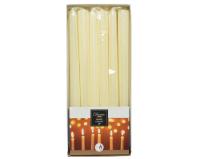 Набор столовых свечей 25см 12шт кремовые 205603