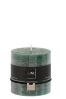 Свеча цилиндр 10х10см 80545 темно-зеленая