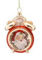 Игрушка на ёлку Будильник 12см 16202