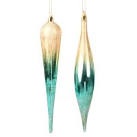 Украшение на ёлку Сосулька 25см BG50089