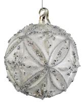 Шар на ёлку с рельефным декором 10см 66263