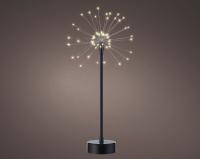 Светодиодное украшение Полярная звезда на подставке 40см серебро