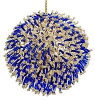 Шар на ёлку со стеклярусом 8см 68404