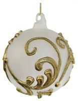 30322 Шар с золотым узором 10см