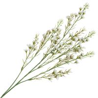 Ветка искусственная Хамелациум белый 110см