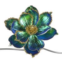 Украшение на ёлку Цветок Магнолии на клипе 23см FF99411