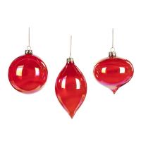 P31707 Шар на ёлку 10см алый