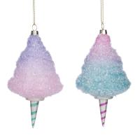 Игрушка на ёлку Сахарная вата 13см YA92726