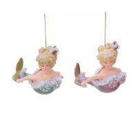 Игрушка на ёлку Русалка-пампушка 12см B87306