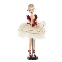 Кукла на подставке Балерина в красном 66см B89000