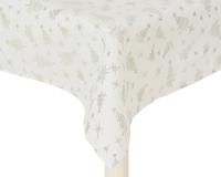 Скатерть Новогодняя 140*180см белая / серебро 668542-2
