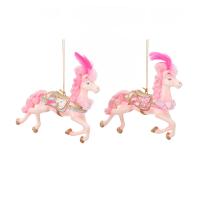 Игрушка на ёлку Конфетная лошадка 14см B87458