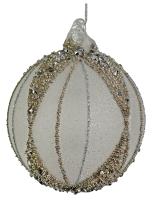 Шар на ёлку с декором 8см 67387