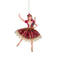 Игрушка на ёлку Балерина с щелкунчиком 13см MO96408
