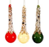 Украшение на ёлку Капля 16см 11495