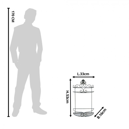 Настенная полка 53см