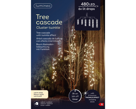 Каскадная электрогирлянда 480LED 200см 493470