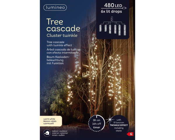 Каскадная электрогирлянда 480LED 200см 493470