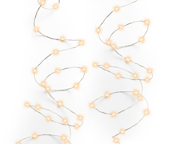 Светодиодная гирлянда Micro 240 теплых белых  LED огней 12м