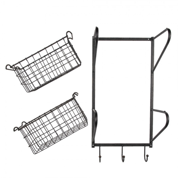 Настенная полка с 2-мя корхинами