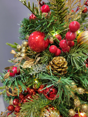 Мини ёлочка с декором Парадная 45см