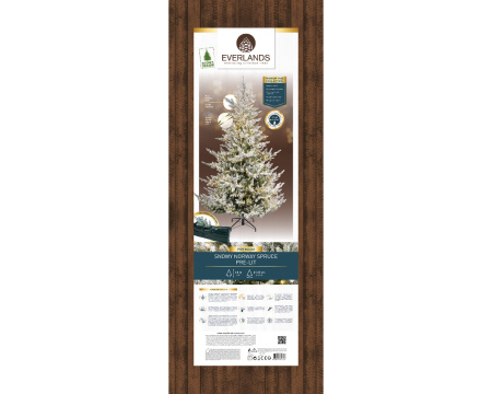 Искусственная елка Norway 180 см заснеженная с огнями 671588