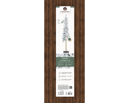 Ель узкая на стволе Альпийская 150см заснеженная 680080