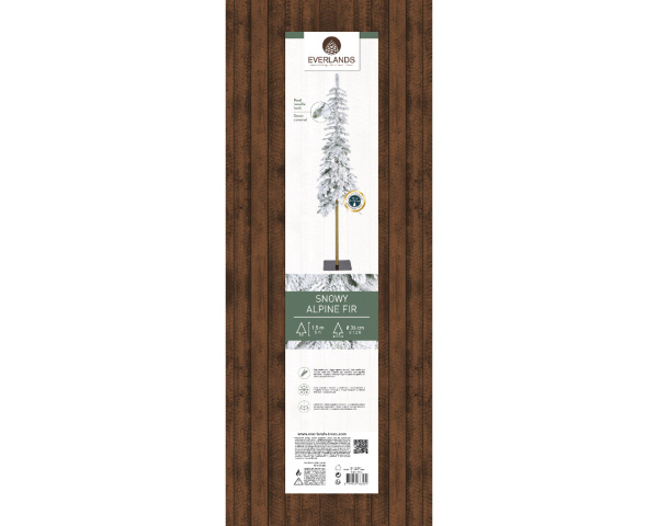 Ель узкая на стволе Альпийская 150см заснеженная 680080