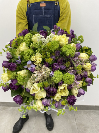 Эксклюзивный букет с тюльпанами