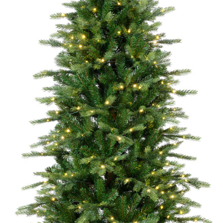 Ель искусственная узкая Грандис 210см с огнями