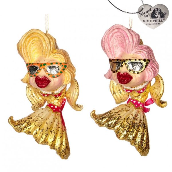 Ёлочная игрушка Рыбка "Бикини Дива" 15см