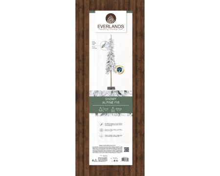 Ель узкая на стволе Альпийская 210см заснеженная 680082