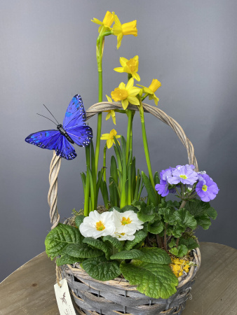 Композиция "Весна в корзинке"