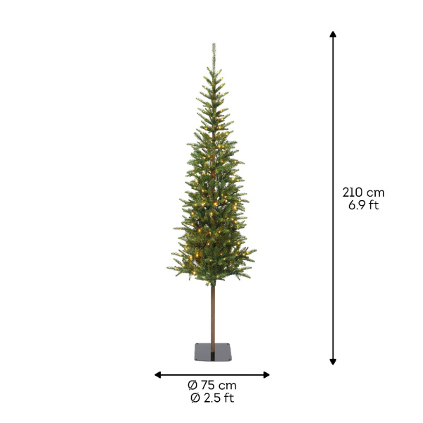 Ель узкая на стволе Alpbach 210см с огнями 674065