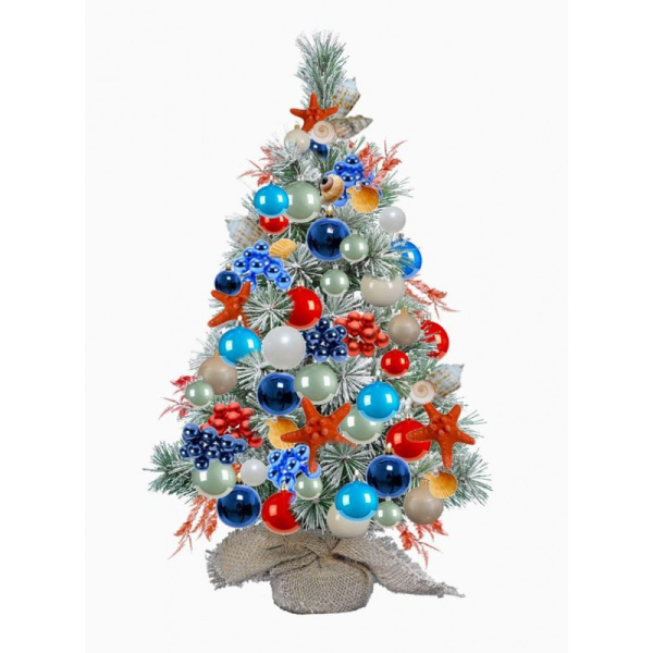 Пёстрая настольная ёлка