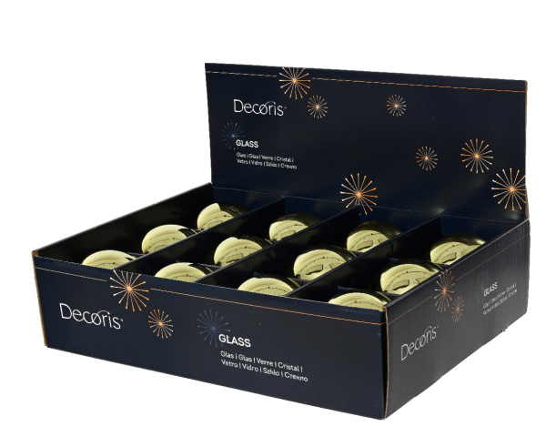 Шар на ёлку 10см золотой 100242