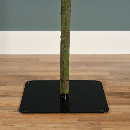 Ель узкая на стволе Альпийская 180см заснеженная с огнями 674071