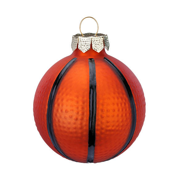 Игрушка на ёлку Баскетбольный мяч 7 см