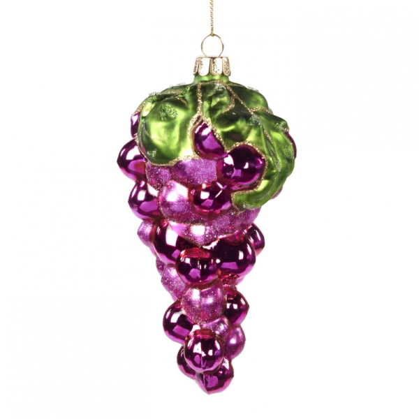 Ёлочная игрушка Виноград 13см