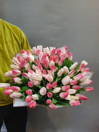 Букет Тюльпаны микс 51шт