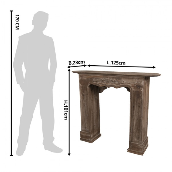 Каминный портал 125см